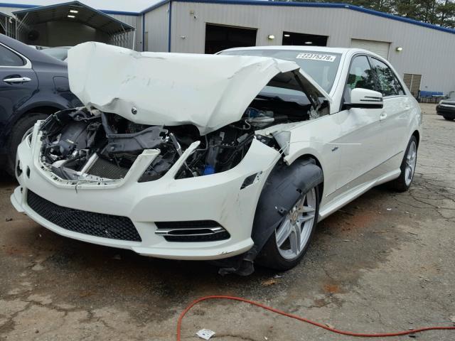 WDDHF5KB0CA530292 - 2012 MERCEDES-BENZ E 350 WHITE photo 2