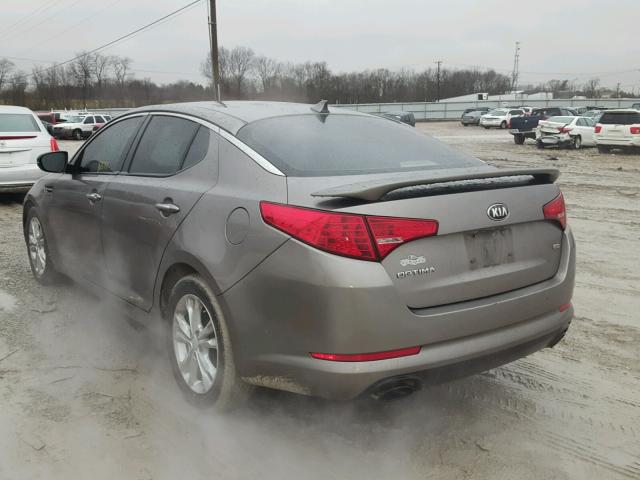 5XXGM4A73DG150226 - 2013 KIA OPTIMA LX GRAY photo 3