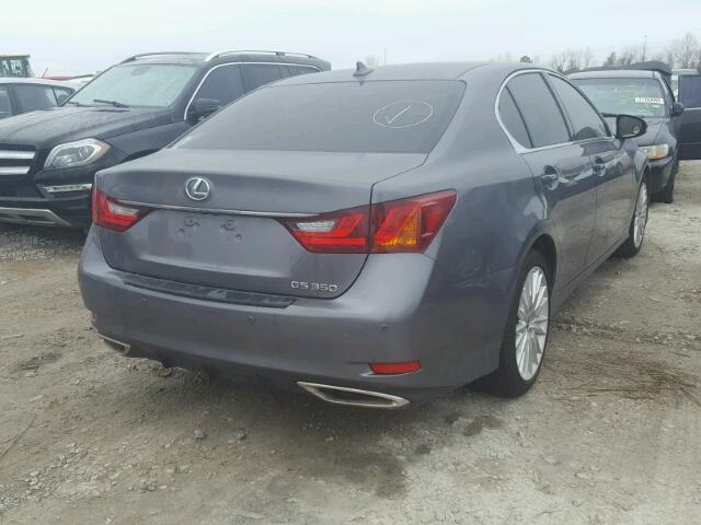 JTHBE1BL9D5001503 - 2013 LEXUS GS 350 GRAY photo 4