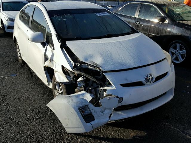 JTDKN3DU7A0111199 - 2010 TOYOTA PRIUS WHITE photo 1