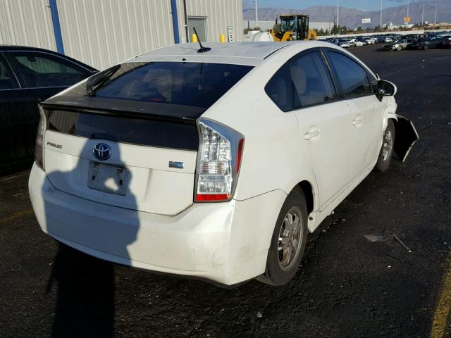 JTDKN3DU7A0111199 - 2010 TOYOTA PRIUS WHITE photo 4