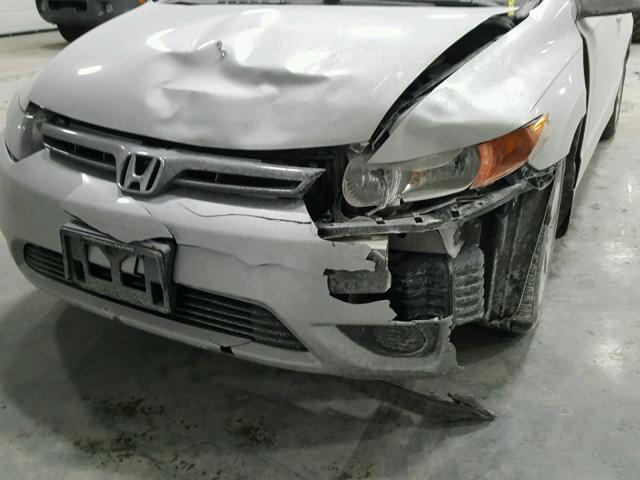 2HGFG12978H573526 - 2008 HONDA CIVIC EXL SILVER photo 9