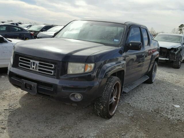 2HJYK16586H541075 - 2006 HONDA RIDGELINE BLACK photo 2