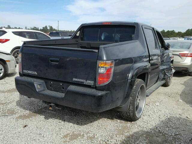 2HJYK16586H541075 - 2006 HONDA RIDGELINE BLACK photo 4