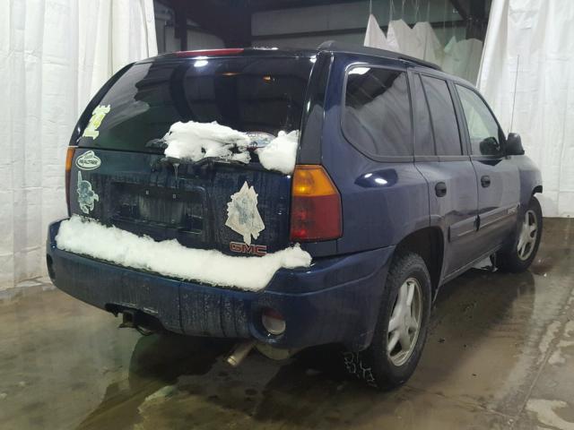 1GKDT13S642159647 - 2004 GMC ENVOY BLUE photo 4