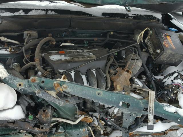 JHLRD77462C028418 - 2002 HONDA CR-V LX GREEN photo 7