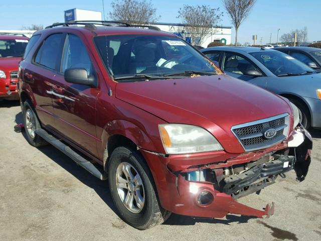 KNDJD733665613839 - 2006 KIA SORENTO EX BURGUNDY photo 1