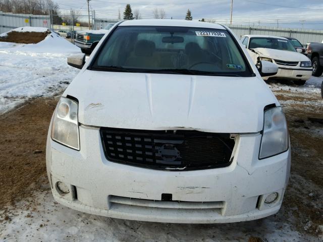 3N1AB61E79L622996 - 2009 NISSAN SENTRA 2.0 WHITE photo 9