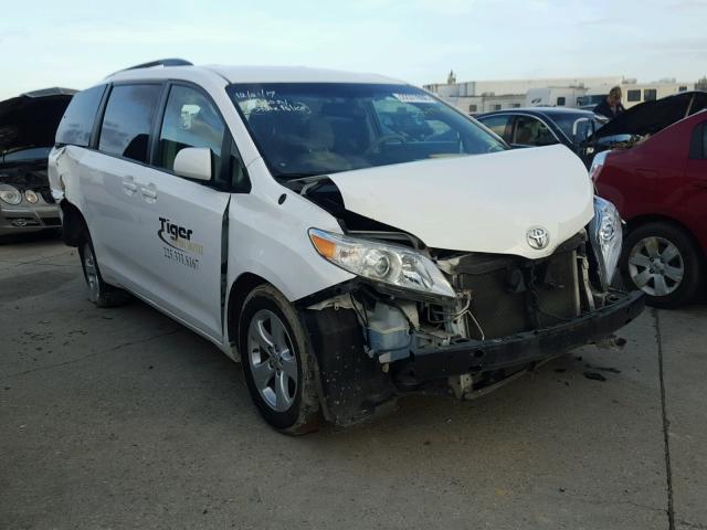 5TDKK3DC9ES472307 - 2014 TOYOTA SIENNA LE WHITE photo 1