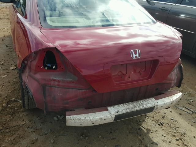 1HGCM72634A020062 - 2004 HONDA ACCORD EX RED photo 9