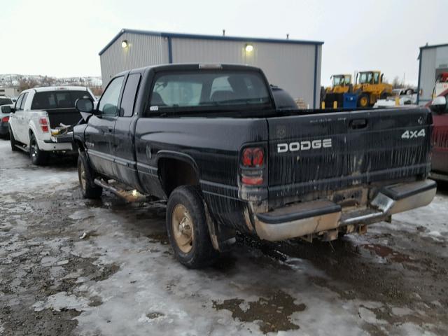 3B7HF13Y21G778192 - 2001 DODGE RAM 1500 BLACK photo 3