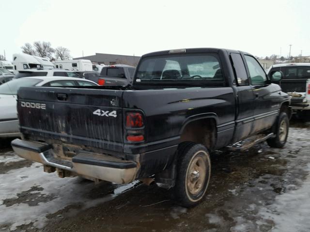 3B7HF13Y21G778192 - 2001 DODGE RAM 1500 BLACK photo 4