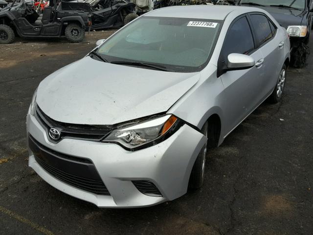 5YFBURHE5FP348201 - 2015 TOYOTA COROLLA L GRAY photo 2