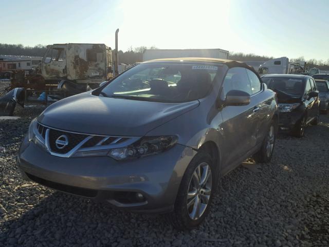 JN8AZ1FY8BW001821 - 2011 NISSAN MURANO CRO GRAY photo 2