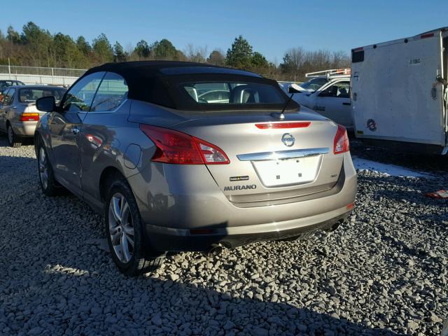 JN8AZ1FY8BW001821 - 2011 NISSAN MURANO CRO GRAY photo 3