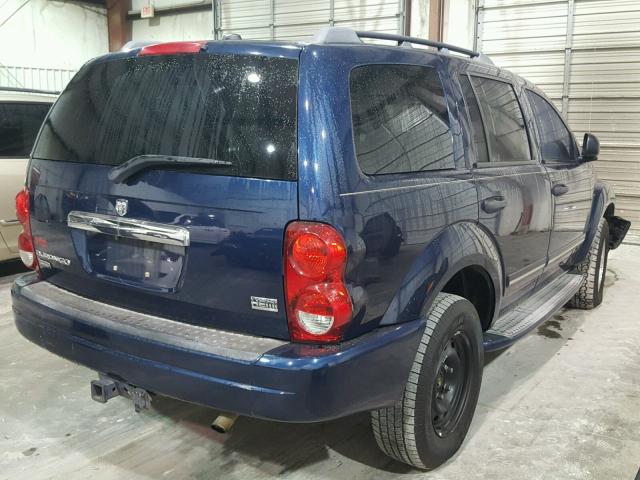 1D4HB58D64F222730 - 2004 DODGE DURANGO LI BLUE photo 4