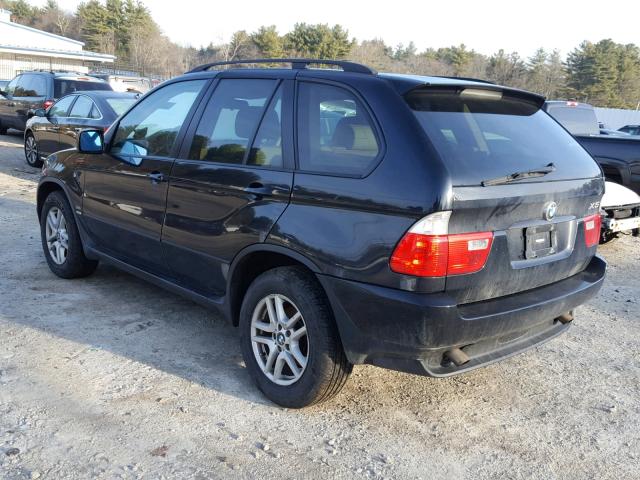 5UXFA13535LY06472 - 2005 BMW X5 3.0I BLACK photo 3