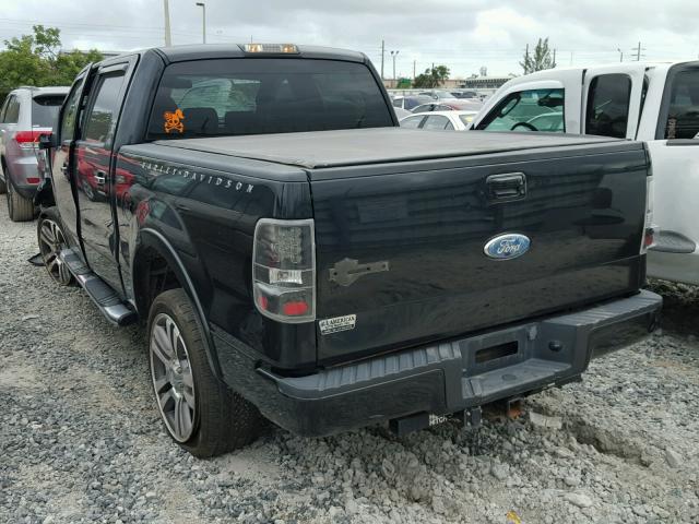 1FTRW14537FA26147 - 2007 FORD F150 SUPER BLACK photo 3