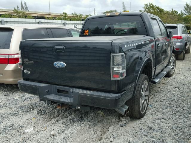 1FTRW14537FA26147 - 2007 FORD F150 SUPER BLACK photo 4