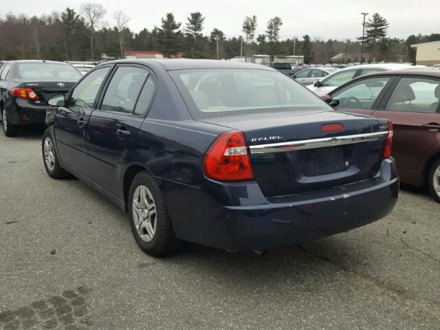 1G1ZS57F87F268478 - 2007 CHEVROLET MALIBU LS BLUE photo 3