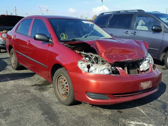 1NXBR32E17Z799780 - 2007 TOYOTA COROLLA CE RED photo 1