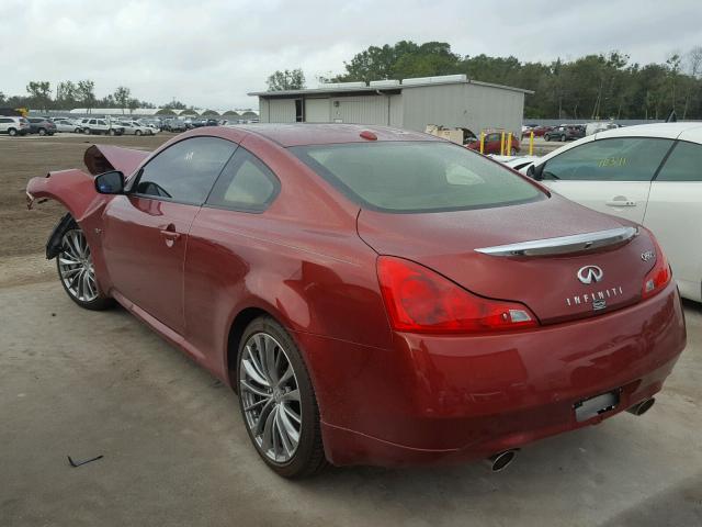 JN1CV6EK8EM112138 - 2014 INFINITI Q60 JOURNE RED photo 3