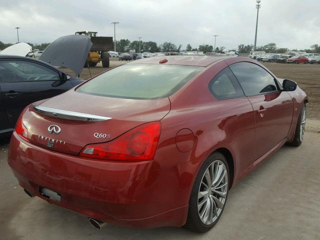 JN1CV6EK8EM112138 - 2014 INFINITI Q60 JOURNE RED photo 4