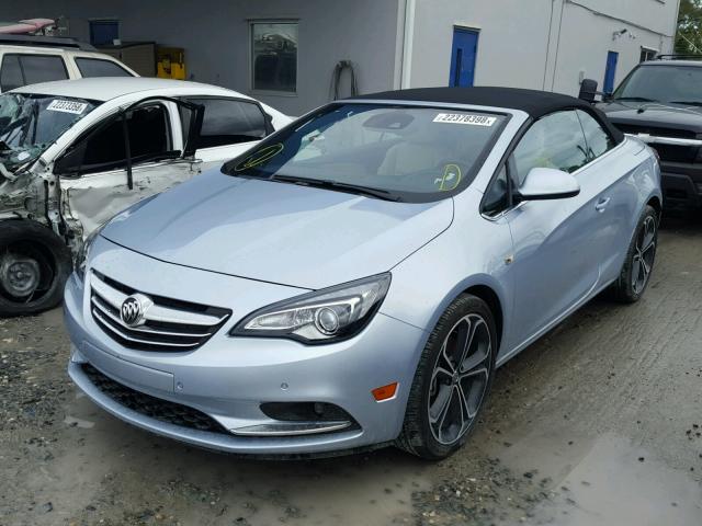 W04WT3N54GG048734 - 2016 BUICK CASCADA PR BLUE photo 2