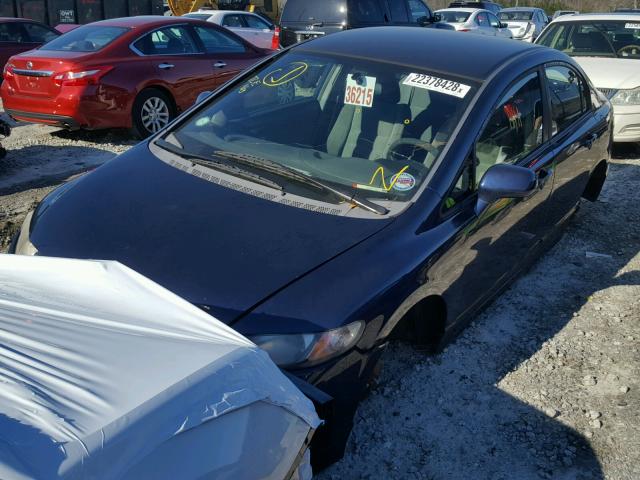 1HGFA16589L000499 - 2009 HONDA CIVIC LX BLUE photo 9