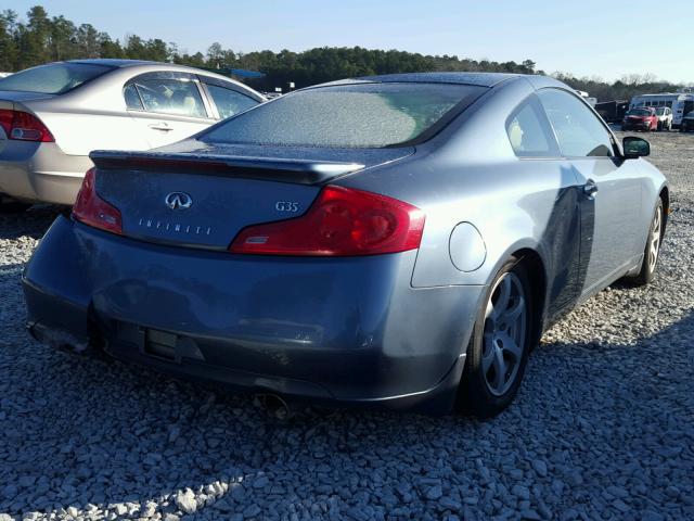 JNKCV54E16M703298 - 2006 INFINITI G35 BLUE photo 4