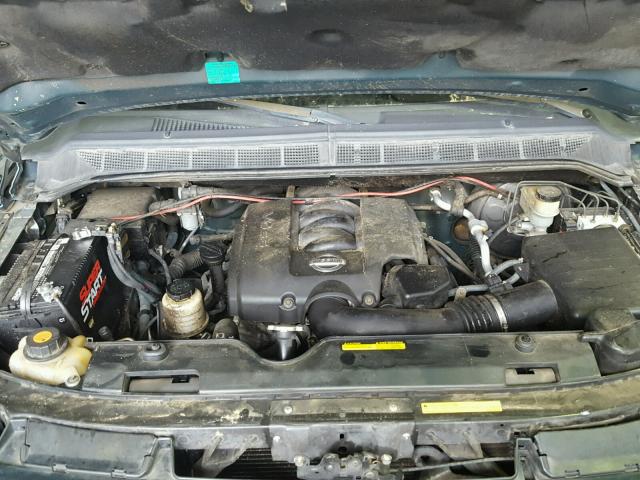 1N6BA06A85N536188 - 2005 NISSAN TITAN XE GREEN photo 7