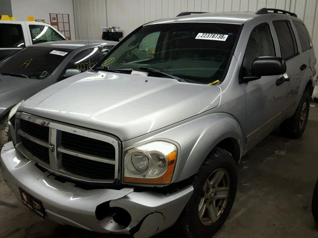 1D4HB58N85F588280 - 2005 DODGE DURANGO LI SILVER photo 2