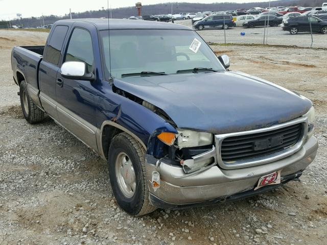 2GTEC19V311388607 - 2001 GMC NEW SIERRA BLUE photo 1