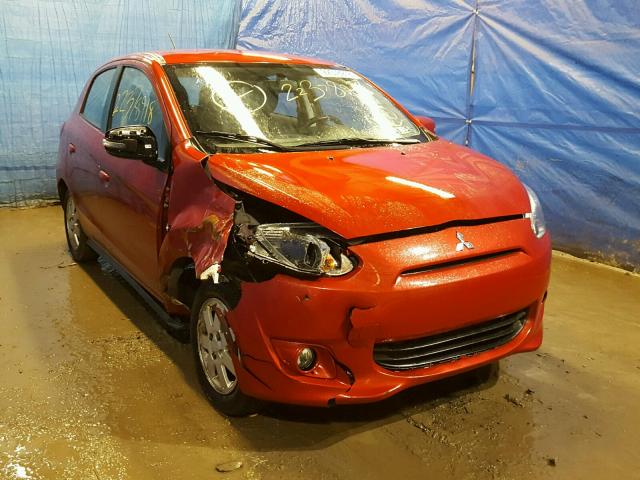 ML32A4HJ9FH006497 - 2015 MITSUBISHI MIRAGE ES RED photo 1