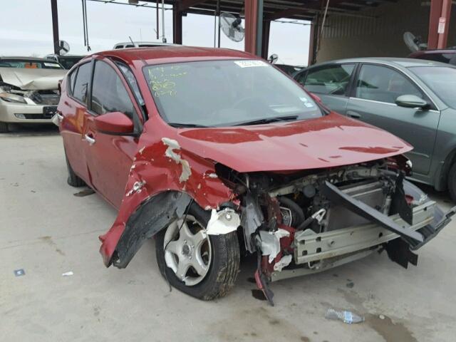 3N1CN7AP8FL843249 - 2015 NISSAN VERSA S RED photo 1