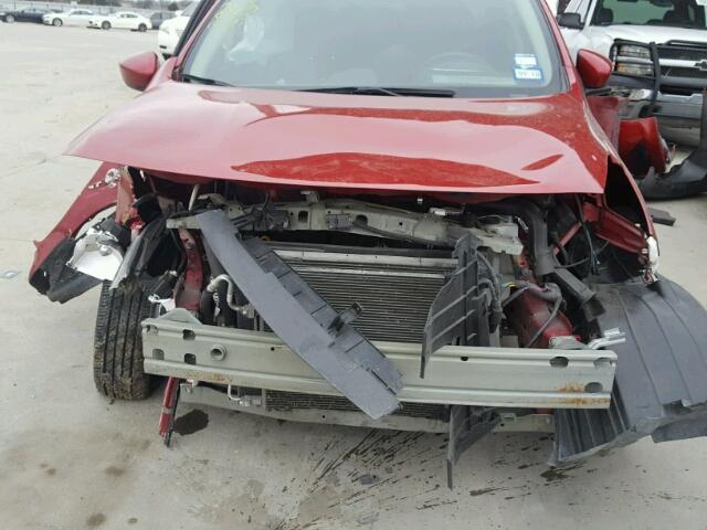 3N1CN7AP8FL843249 - 2015 NISSAN VERSA S RED photo 9