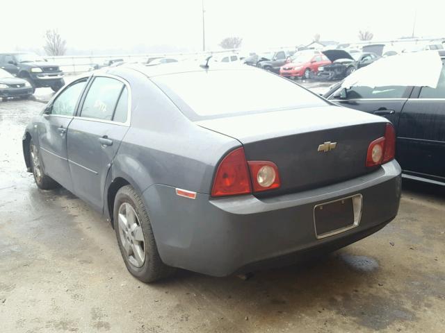 1G1ZG57B48F156101 - 2008 CHEVROLET MALIBU LS GRAY photo 3