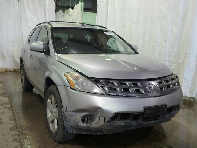 JN8AZ08WX5W428976 - 2005 NISSAN MURANO SL SILVER photo 1