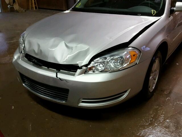 2G1WT58KX79154289 - 2007 CHEVROLET IMPALA LT SILVER photo 9