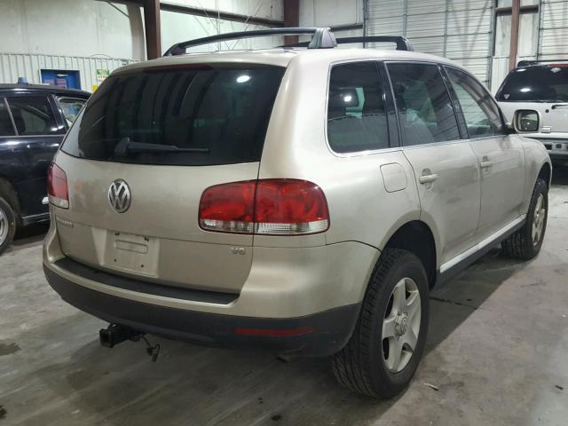 WVGBC67L84D009283 - 2004 VOLKSWAGEN TOUAREG GOLD photo 4