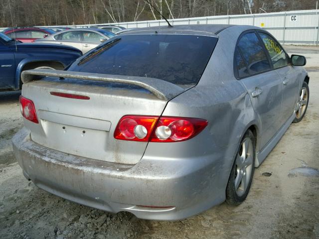 1YVHP84C155M51136 - 2005 MAZDA 6 I SILVER photo 4