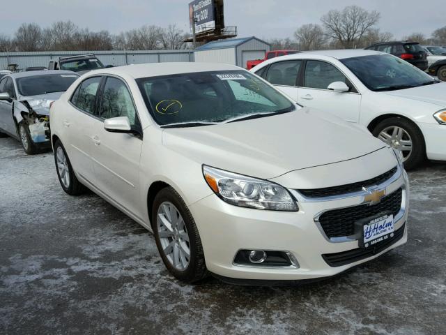 1G11G5SX0EF200932 - 2014 CHEVROLET MALIBU 3LT WHITE photo 1