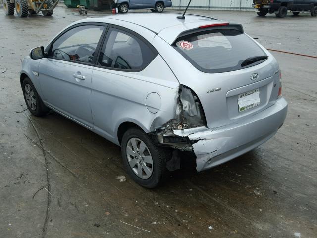 KMHCM3ACXAU175860 - 2010 HYUNDAI ACCENT BLU SILVER photo 3