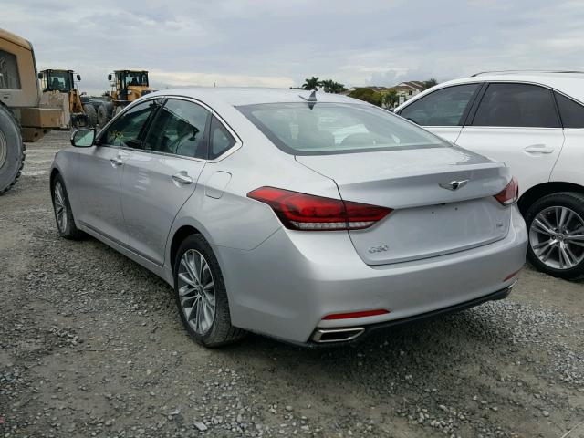 KMHGN4JE2HU168871 - 2017 HYUNDAI G80 SILVER photo 3