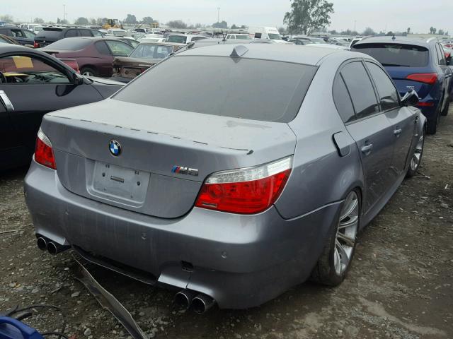 WBSNB93586B584911 - 2006 BMW M5 GRAY photo 4