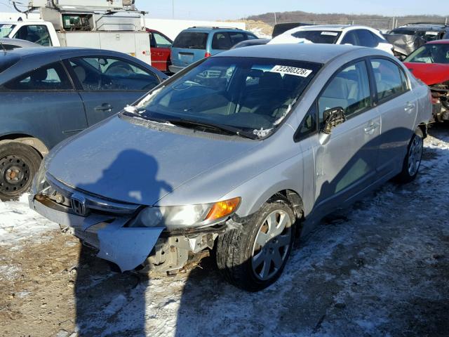 1HGFA16516L095189 - 2006 HONDA CIVIC LX GRAY photo 2