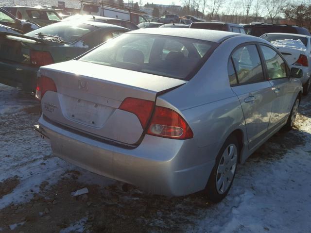 1HGFA16516L095189 - 2006 HONDA CIVIC LX GRAY photo 4