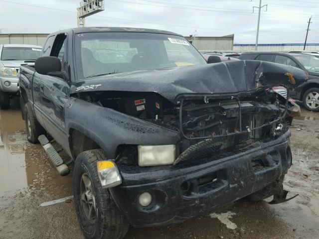 3B7HF13Z31M292761 - 2001 DODGE RAM 1500 BLACK photo 1