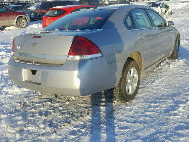 2G1WT58N989168678 - 2008 CHEVROLET IMPALA LT SILVER photo 4