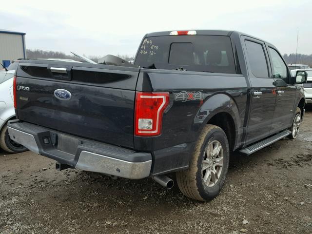 1FTEW1EP2FFA37511 - 2015 FORD F150 SUPER BLACK photo 4